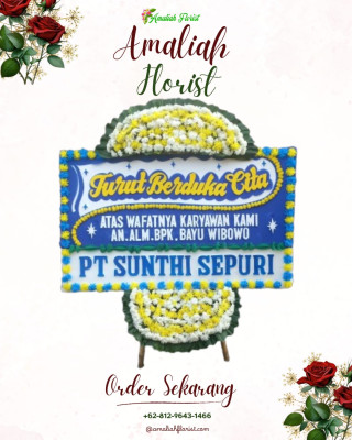 Papan Bunga Duka di Manggar