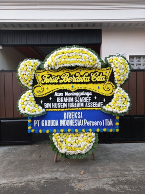 Papan Bunga Duka di Manggar